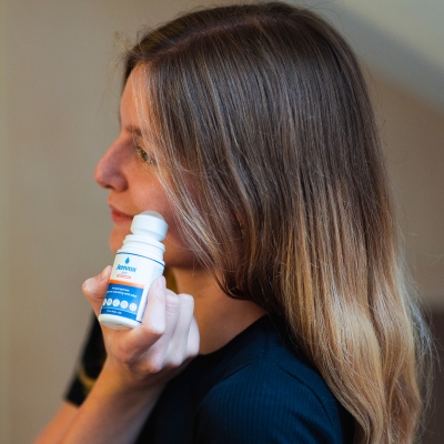 Jenvox contre la transpiration du visage, du front et de la tête