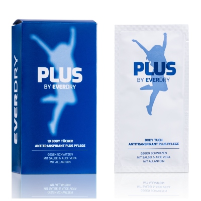 Lingettes anti-transpirantes Everdry pour le corps, le front, les aisselles, les mains, les pieds et d'autres zones.
