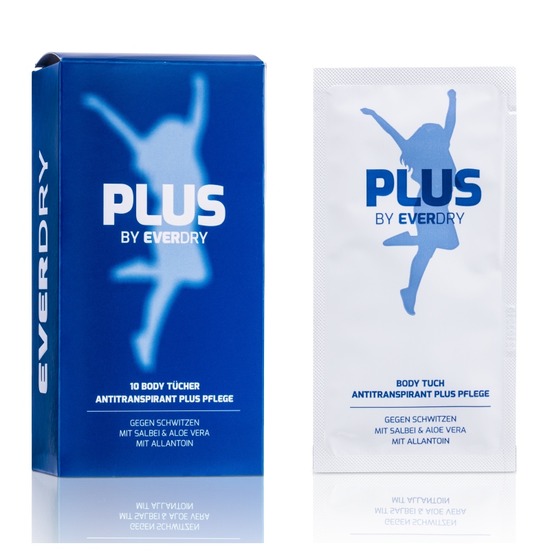 Lingettes anti-transpirantes Everdry pour le corps, le front, les aisselles, les mains, les pieds et d'autres zones.